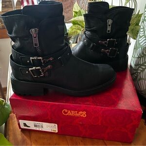 Carlos(Santana) Black Leather Boots W9